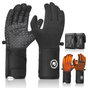 Dr. Prepare Heated Gloves for Men Women, 3200mAh Rechargeable Electric LARGE
